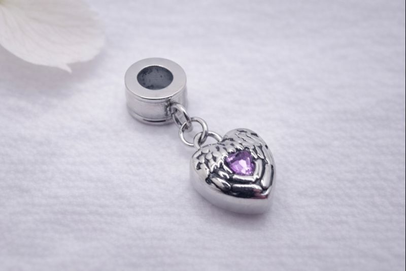 Asche Charm, Ascheschmuck Herz, Erinnerungsschmuck, Urnen Anhänger