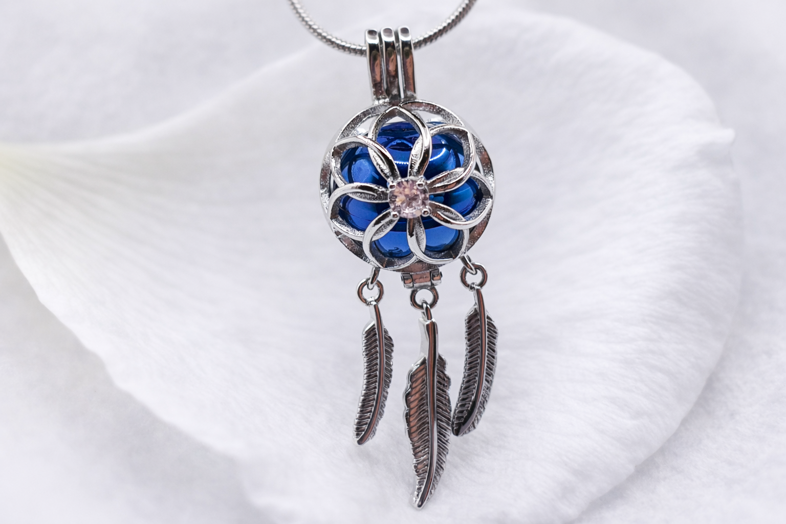 Ascheschmuck Traumfänger, Schmuckurne, Asche Anhänger, Erinnerungsschmuck