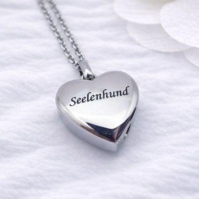 Asche Anhänger Seelenhund, Ascheschmuck Hund, Erinnerungsschmuck Tier