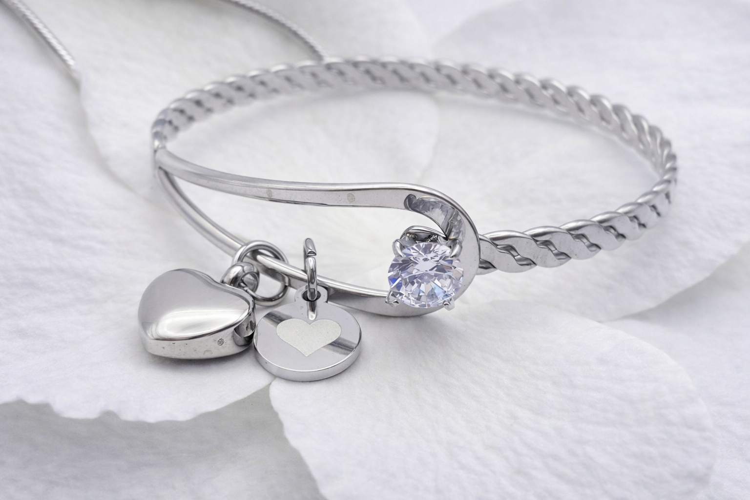 Asche Armband Herz, Schmuckurne, Ascheschmuck, Gedenkschmuck