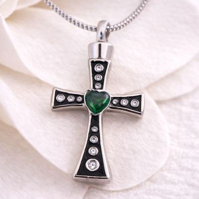 Ascheschmuck Kreuz, Asche Anhänger Kreuz, Urnen Anhänger, Gedenkschmuck