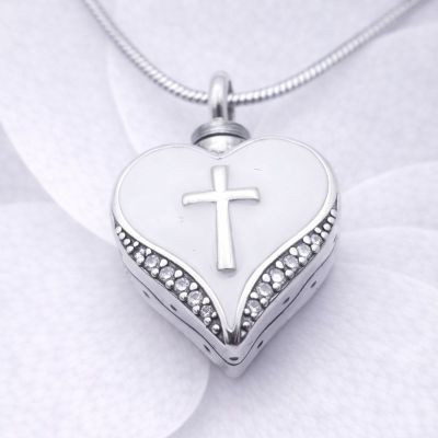 Schmuckurne Kreuz, Ascheschmuck, Urnen Anhänger, Erinnerungsschmuck