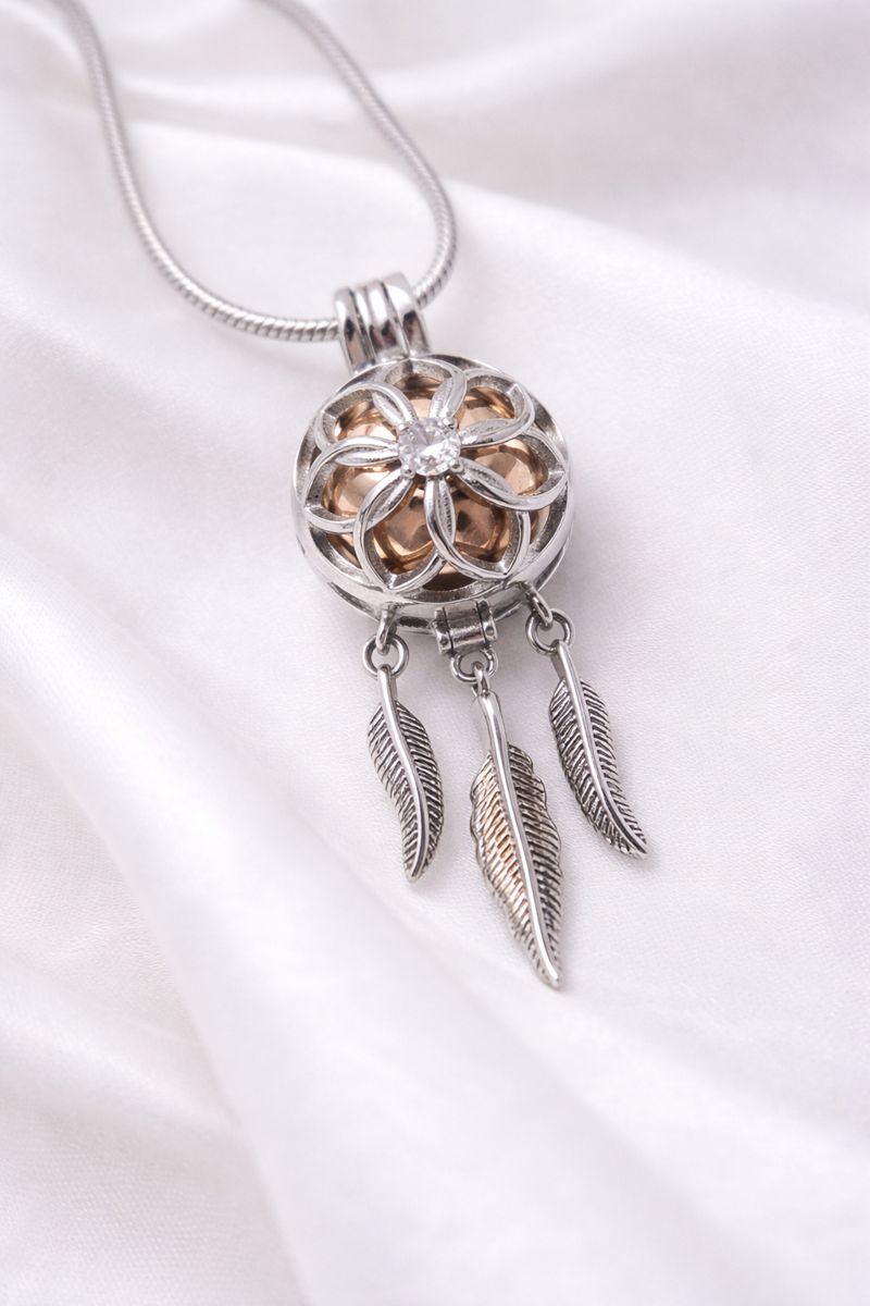 Ascheschmuck Traumfänger, Erinnerungsschmuck, Gedenkschmuck