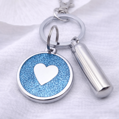 Anhänger für Asche, Schlüsselanhänger für Asche, Ascheschmuck