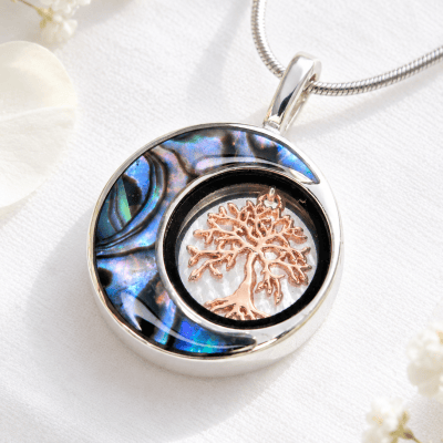 Ascheschmuck Abalone, Erinnerungsschmuck, Schmuckurne