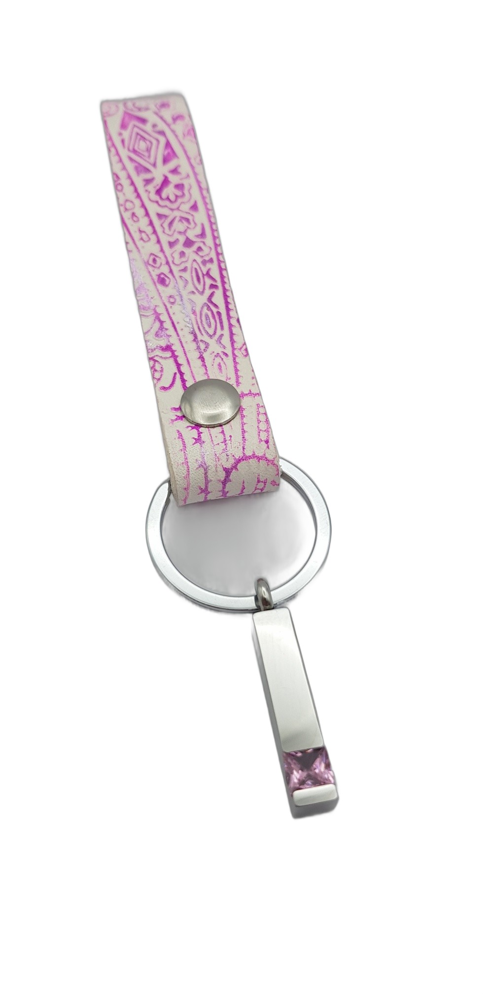 Schlüsselanhänger Ascheschmuck Kristall Rosa