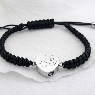 Ascheschmuck Armband Hund, Schmuckurne, Asche Anhänger, Erinnerungsschmuck