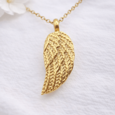 Asche Anhänger Engel, Schmuckurne Engelsflügel, Gedenkschmuck, Erinnerungsschmuck