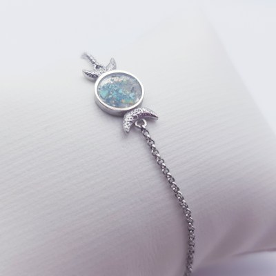 Ascheschmuck Armband Mond