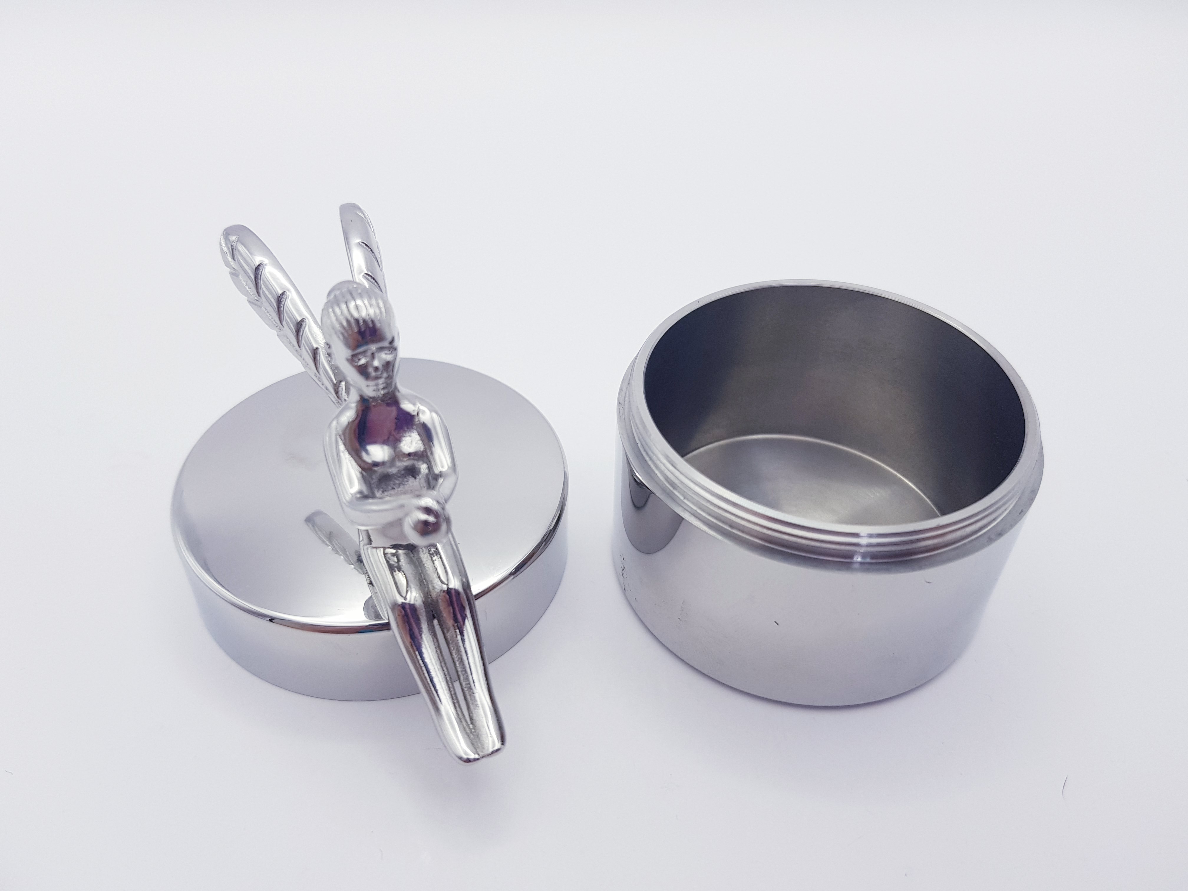 Mini Urne Schutzengel aus Edelstahl – Bild 5
