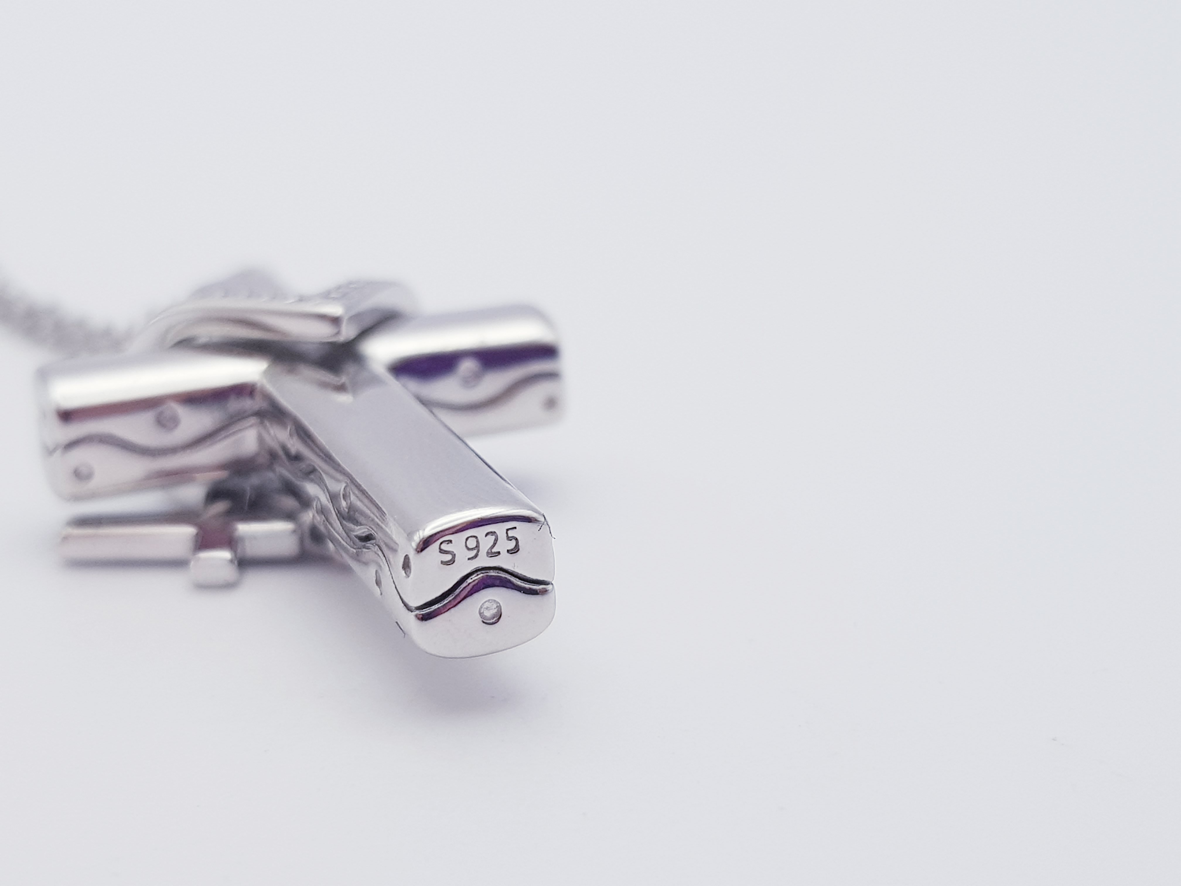 Ascheschmuck Silberkreuz der Erinnerung (925 Sterling Silber) – Bild 3
