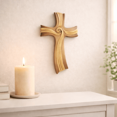 Gedenkurne Kreuz, Urne Kreuz, Mini Urne, kleine Urne Kreuz, Kleinurne