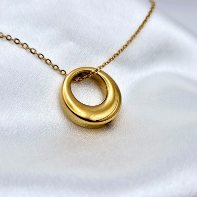 Ascheschmuck Kreis des Lebens Gold