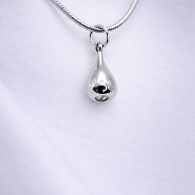 Ascheschmuck kleiner Tropfen, Schmuckurne, Asche Anhänger Tropfen, Urnen Anhänger