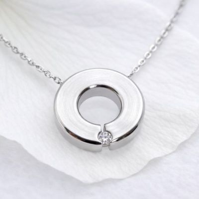 Ascheschmuck Kreis des Lebens Sterling Silber, Schmuckurne Kreis des Lebens, Asche Anhänger