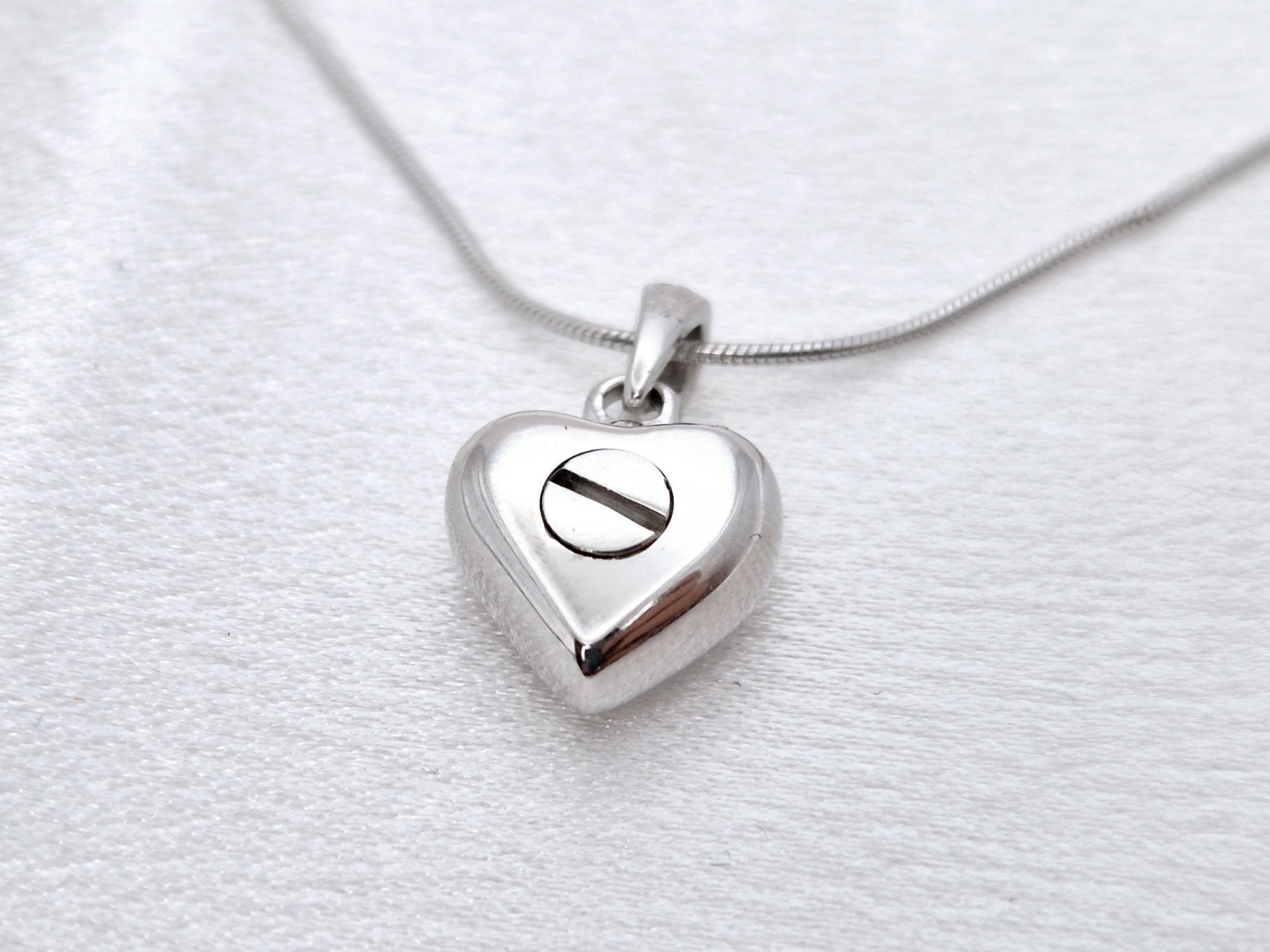 Ascheschmuck kleines Herz (925 Sterling Silber) – Bild 3