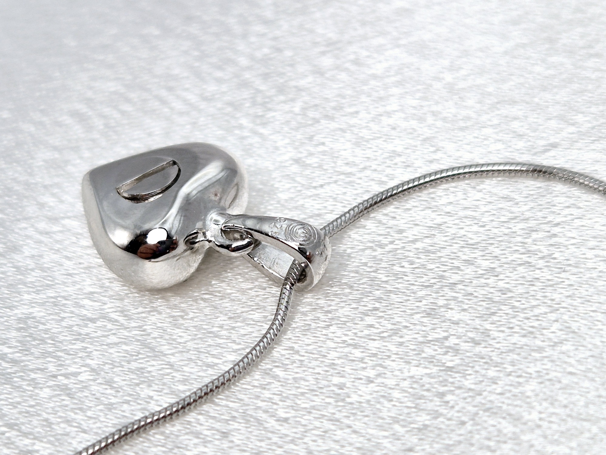 Ascheschmuck kleines Herz (925 Sterling Silber) – Bild 2