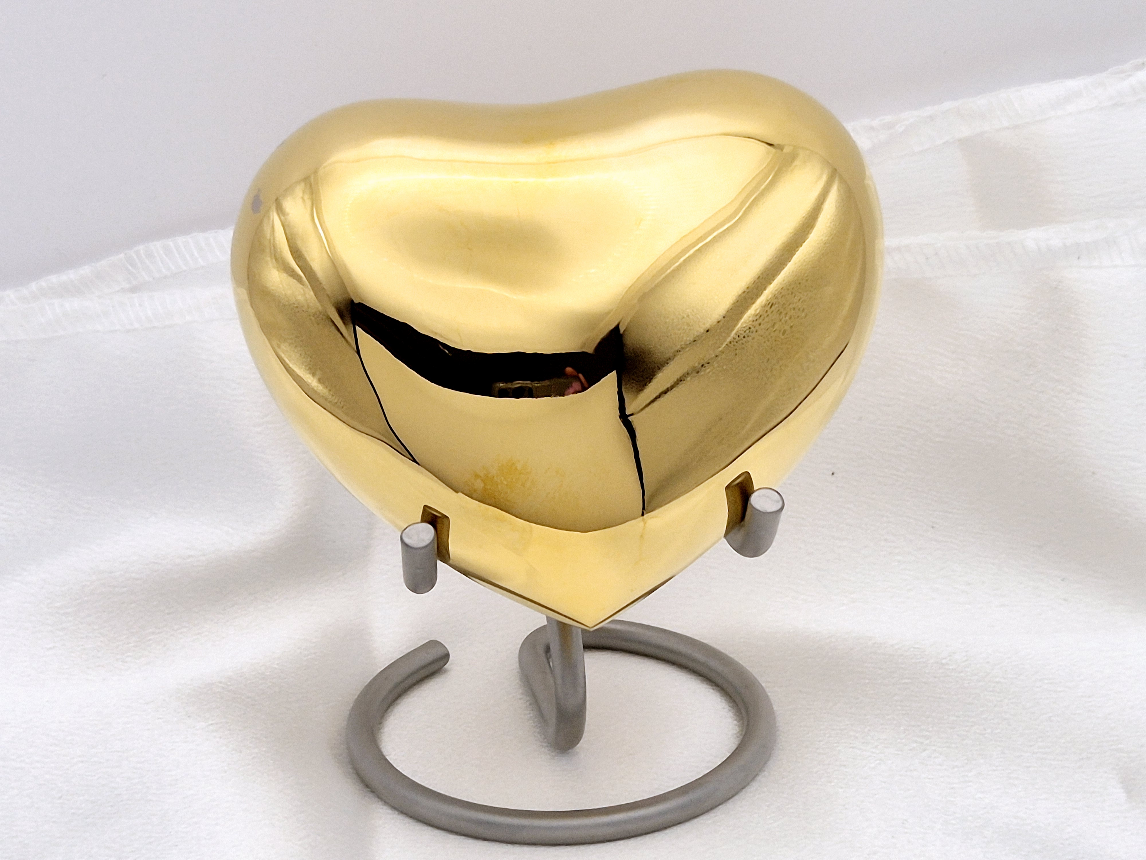 Mini Urne Herz Gold, Kleinurne, Gedenkurne