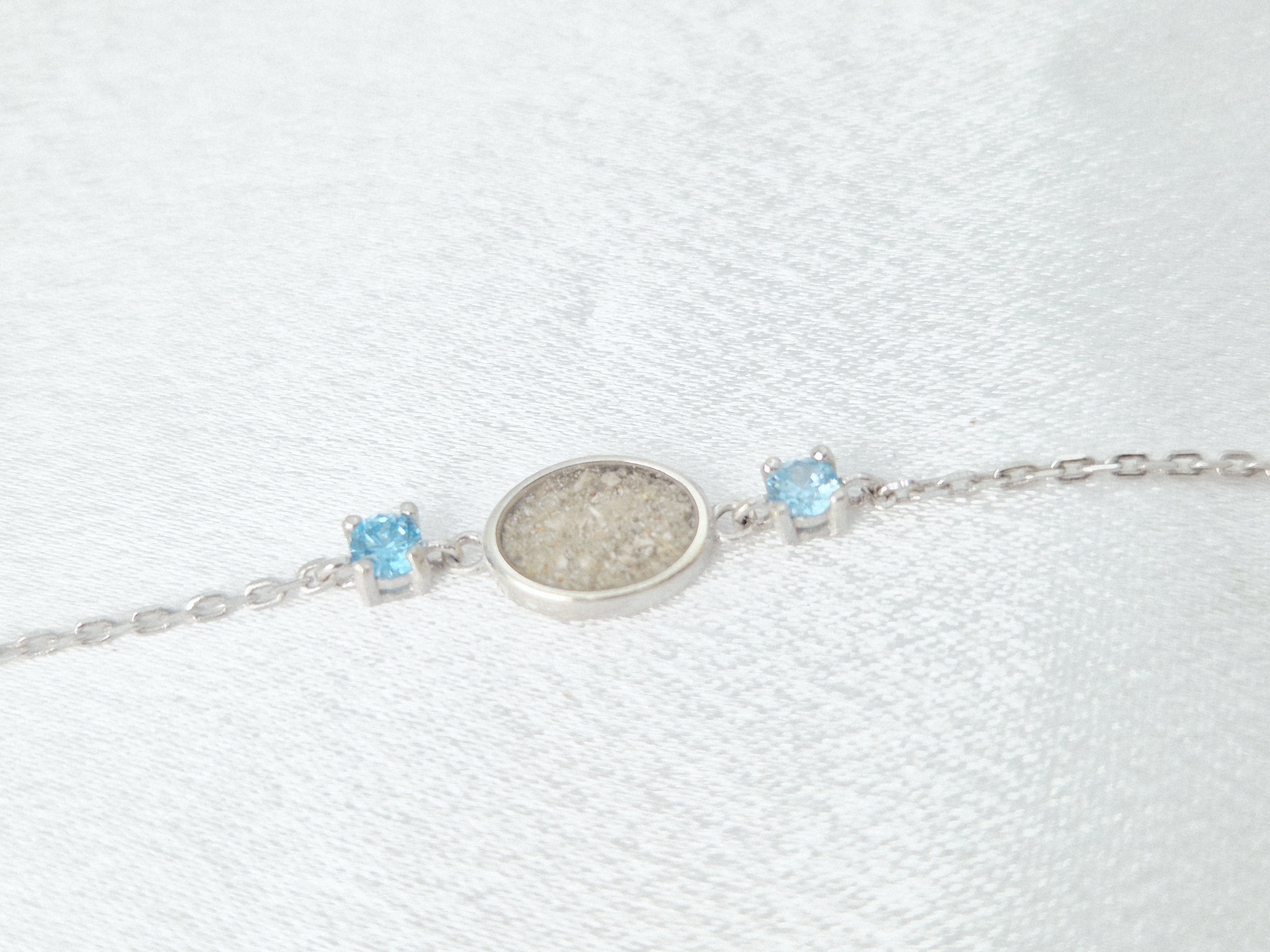 Ascheschmuck Armband Kristalle (925 Sterling Silber) – Bild 4