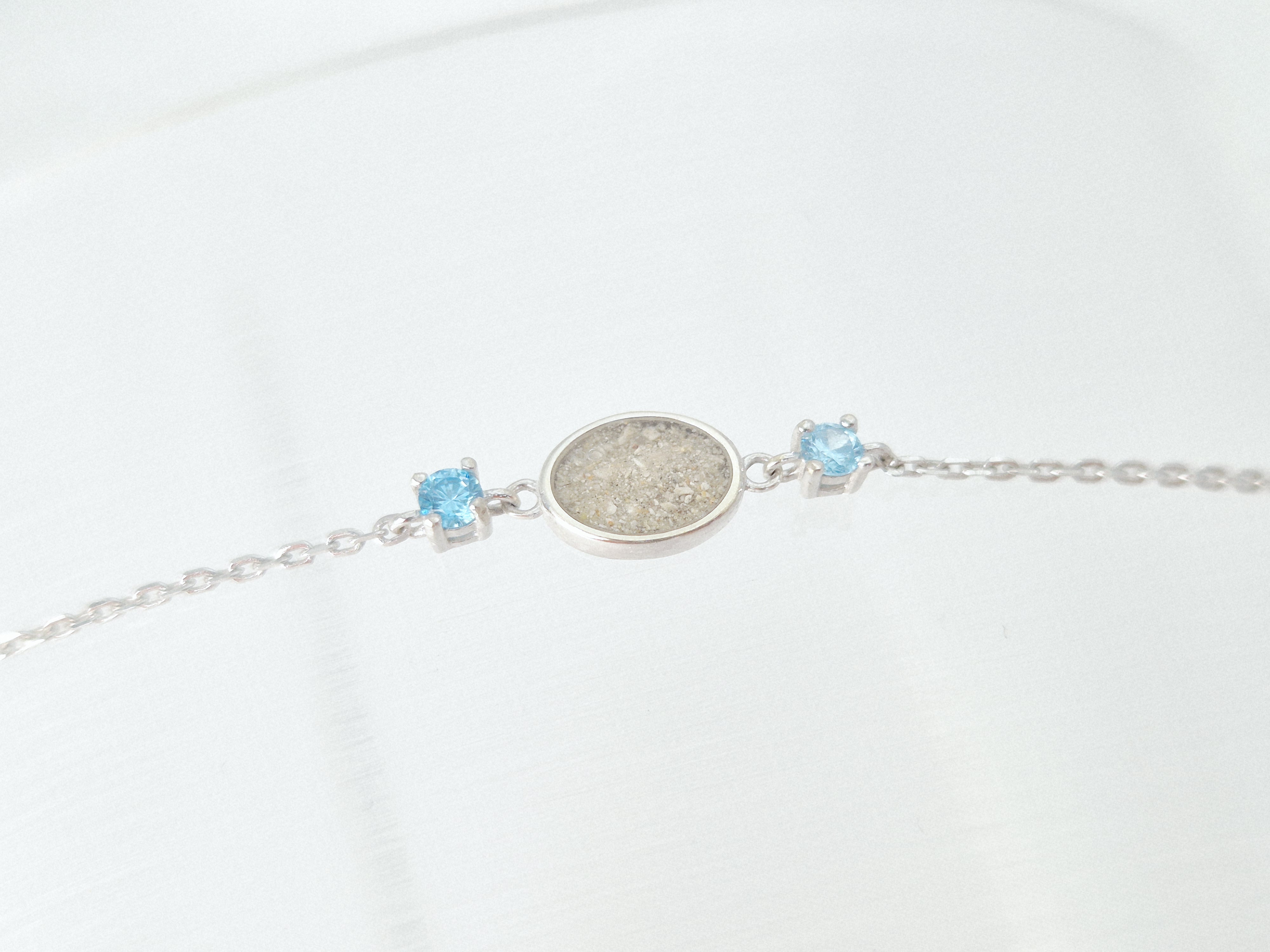 Ascheschmuck Armband Kristalle (925 Sterling Silber) – Bild 2