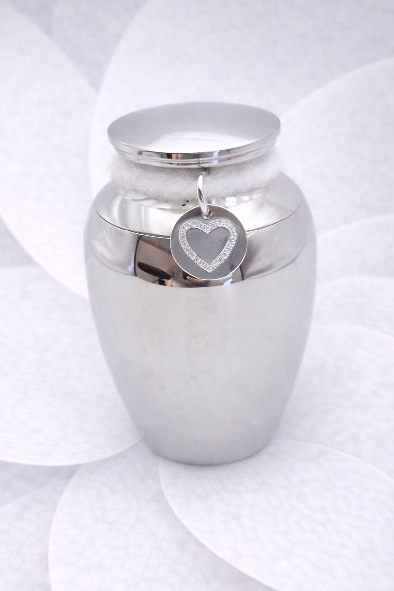 Mini Urne Herz, Kleinurne, kleine Urne, Gedenkurne