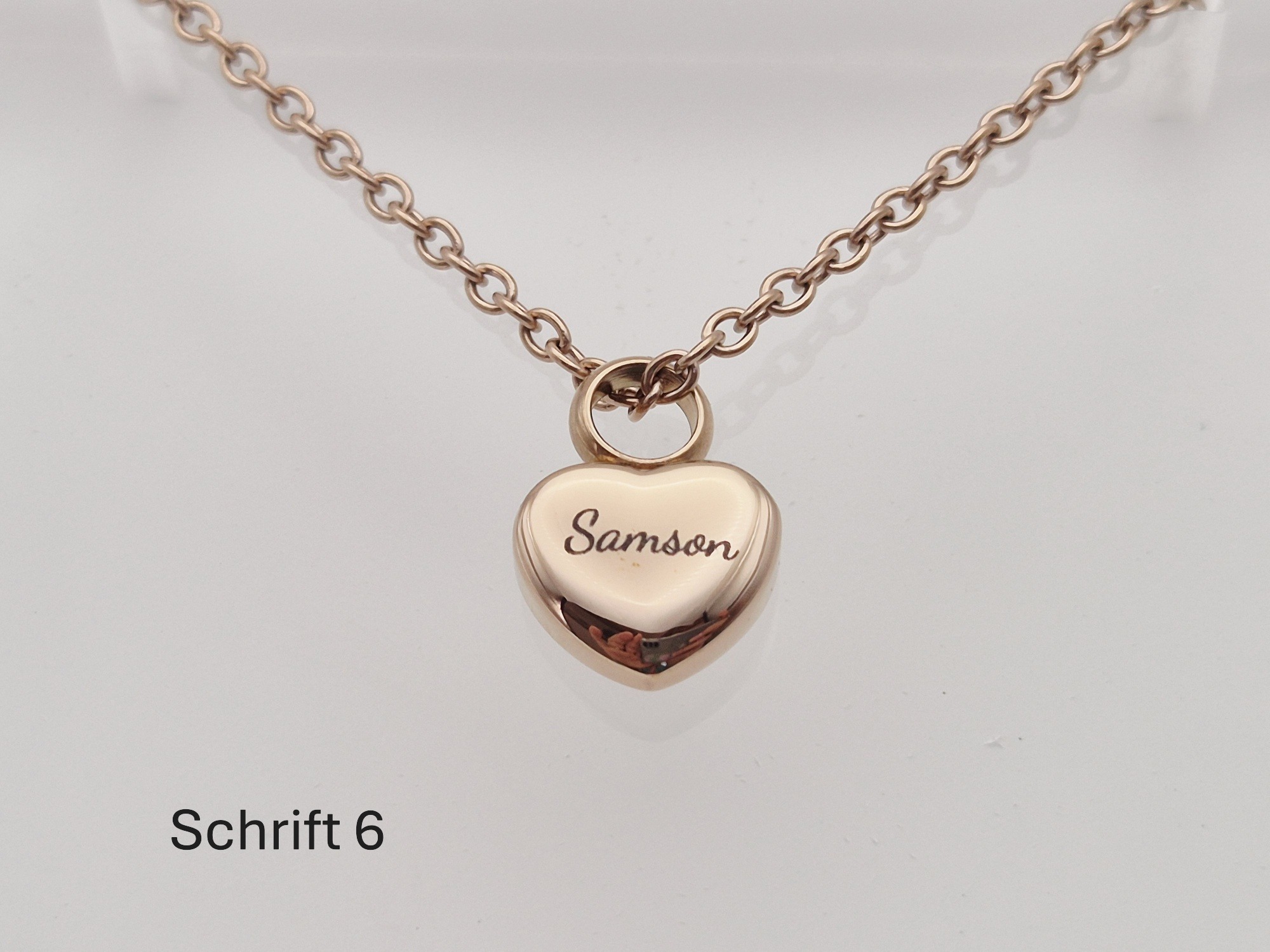 Ascheschmuck Armband Edelsteine mit Herz – Bild 6
