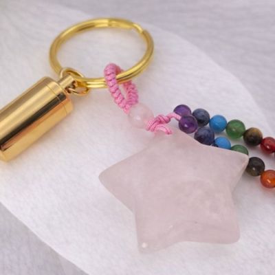 Asche Schlüsselanhänger Stern, Gedenkschmuck