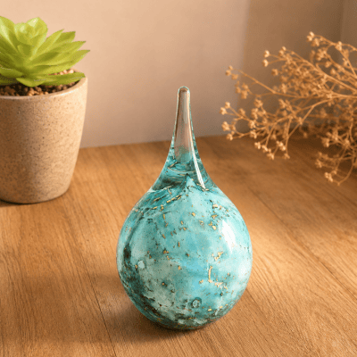 Kleine Urne aus Glas, Gedenkurne, Miniurne, Urne Glas