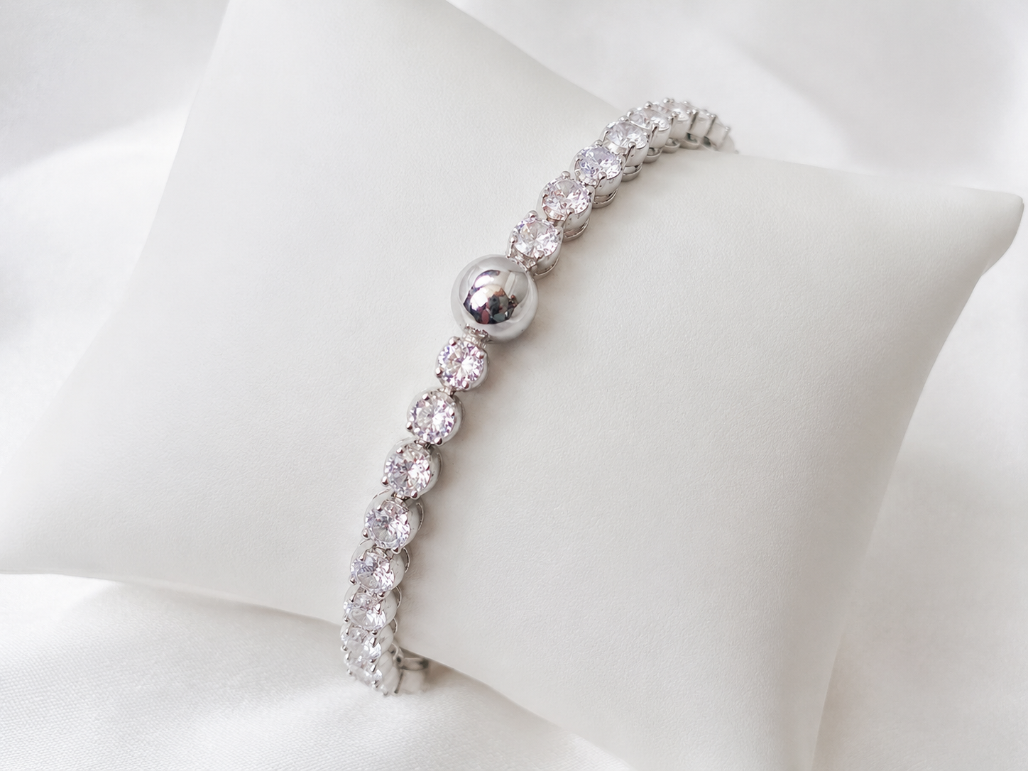 Asche Armband Zirkonia Kristalle, Gedenkschmuck Armband, Erinnerungsschmuck